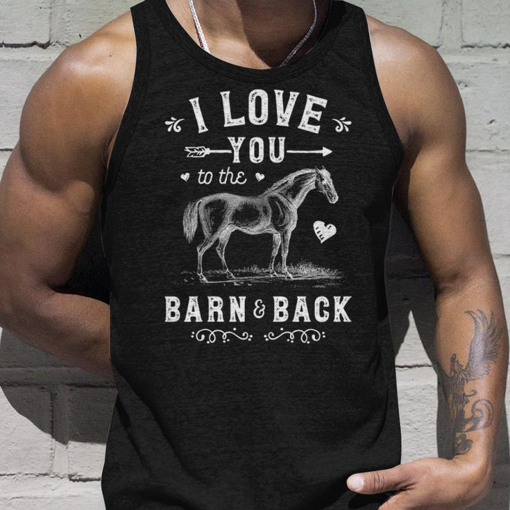 Horse I Love You To The Barn And Back Girls Horseback Riding Tank Top Gifts for Him