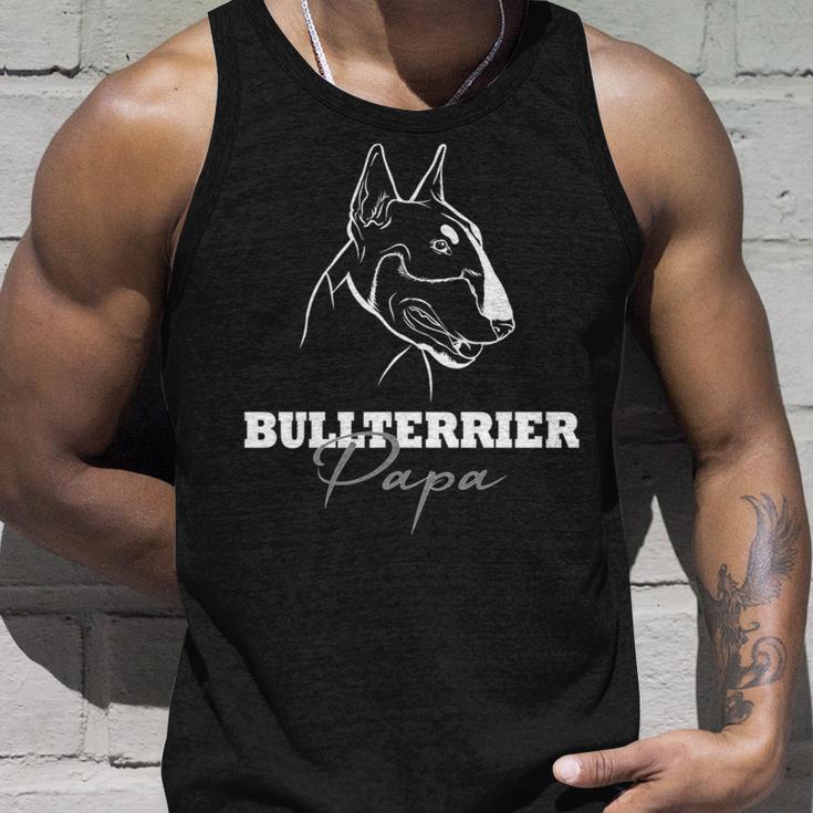 Hund Bullterrier Spruch Bulli Hunde Bullterrier Papa Tank Top Geschenke für Ihn