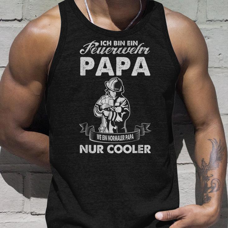 Ich Bin Ein Feuerwehr Papa Wie Ein Normaler Papa Nur German Tank Top Geschenke für Ihn