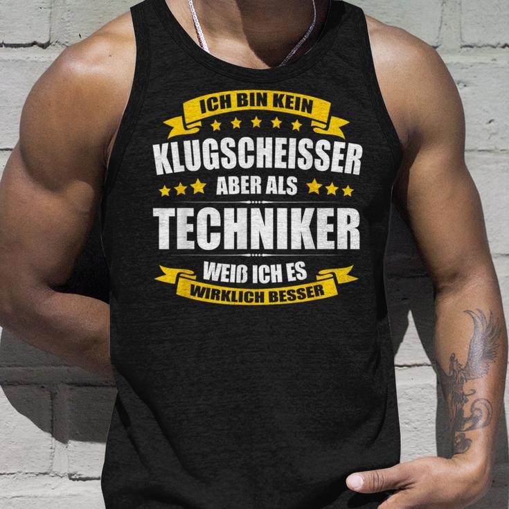 Ich Bin Kein Klugscheisser Techniker Exam Graduation Tank Top Geschenke für Ihn