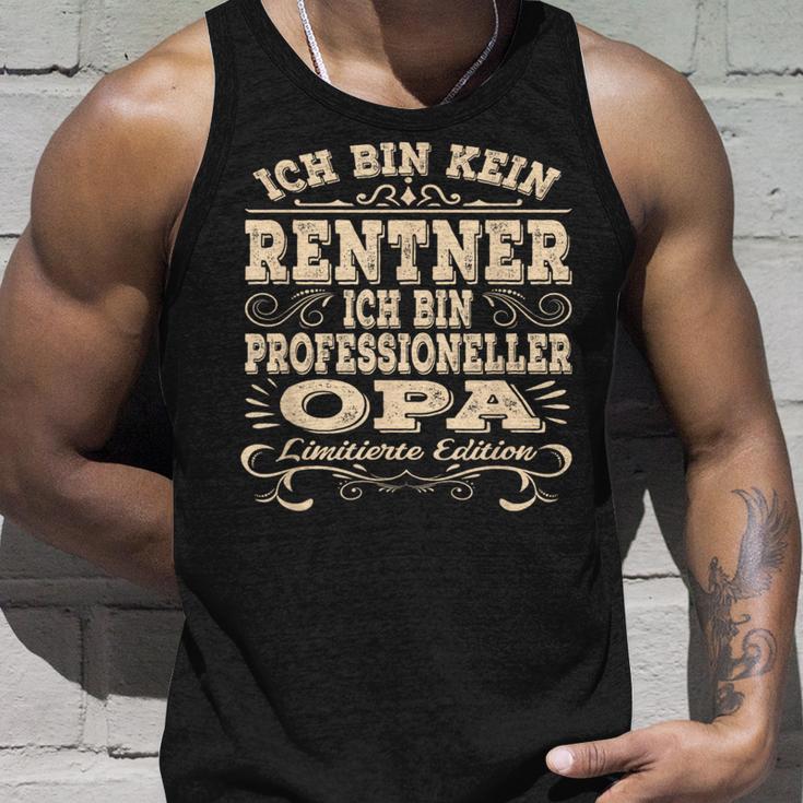 Ich Bin Kein Rentner Ich Bin Professioneller Opa Grandfather Tank Top Geschenke für Ihn