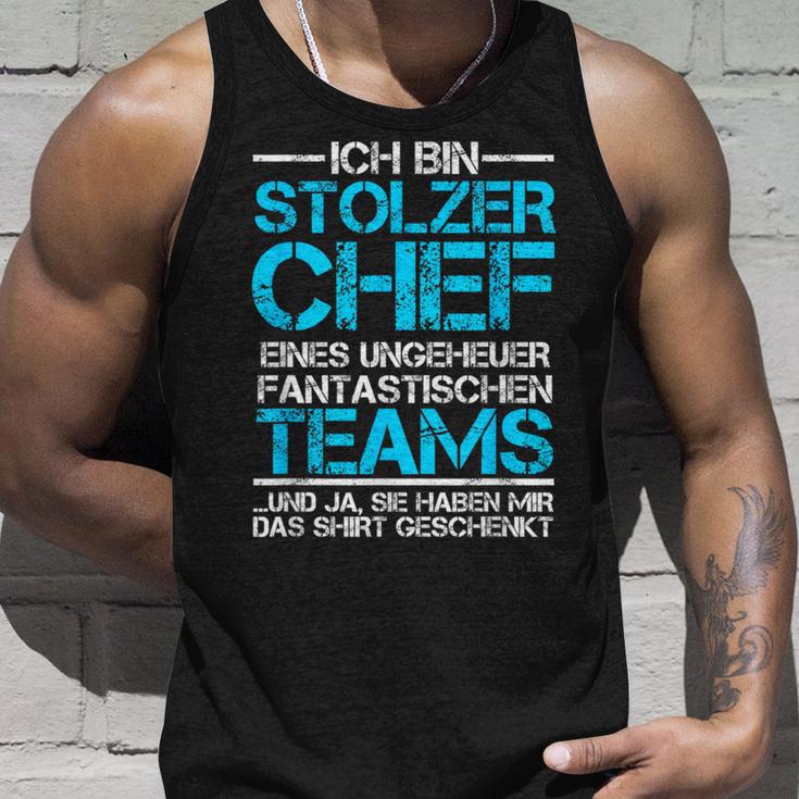 Ich Bin Stolzer Chef Einer Fantastischen Teams Tank Top Geschenke für Ihn