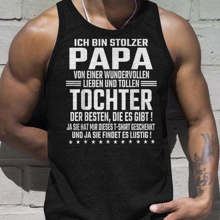 Ich Bin Stolzer Papa Einer Wundervollen Tochter -Atertag Tank Top Geschenke für Ihn