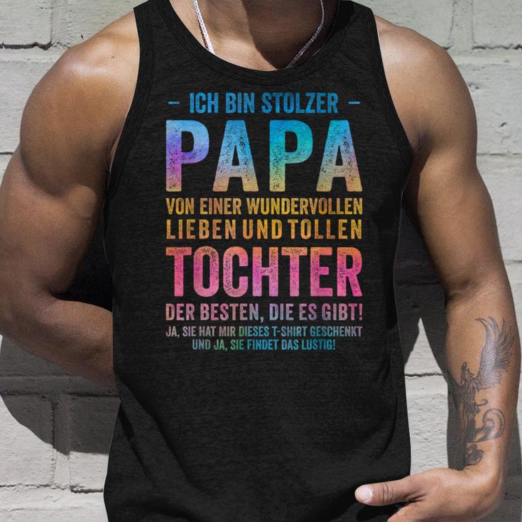 Ich Bin Stolzer Papa Einer Wundervolltochter Tank Top Geschenke für Ihn