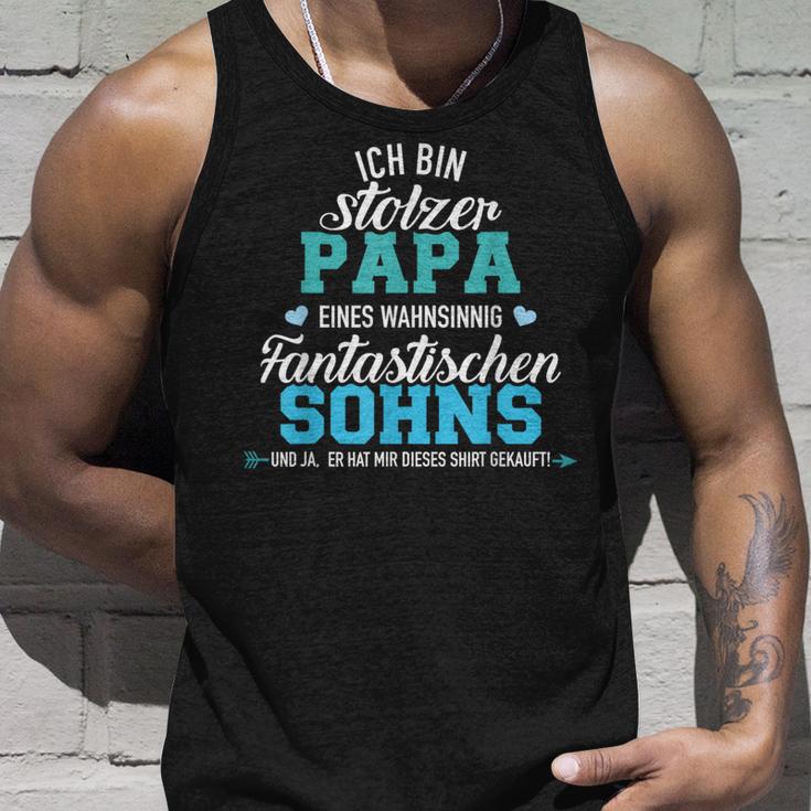 Ich Bin Stolzer Papa Eines Wahnsinnig Fantastischen Son Tank Top Geschenke für Ihn