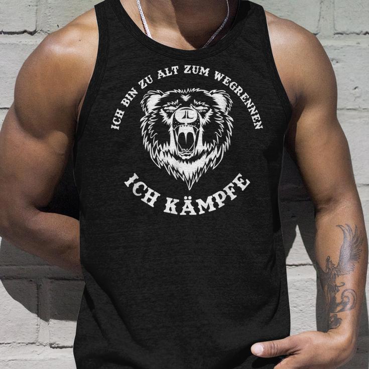 Ich Bin Zu Alt Zum Grennen I Fight Tank Top Geschenke für Ihn