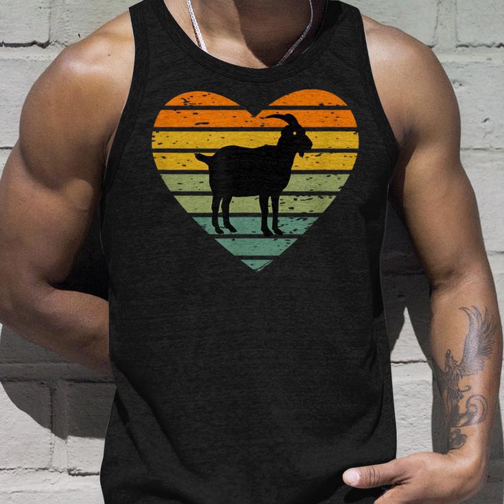 Ich Liebe Ziegen Retro Heart Goat Farm Tank Top Geschenke für Ihn