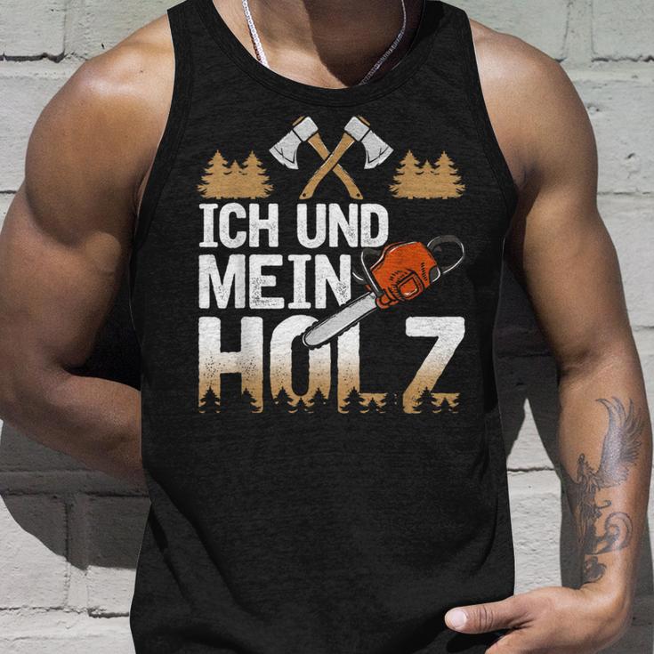 Ich Und Mein Holz Woodman Woodcutter Woodworker Tank Top Geschenke für Ihn