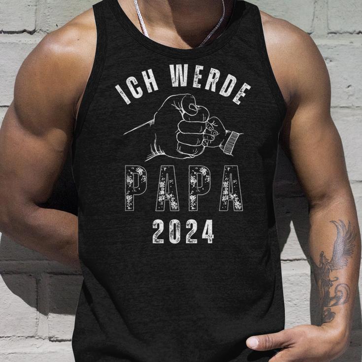 Ich Werde Papa 2024Intage Geschenkeen Für Werdendeater Tank Top Geschenke für Ihn