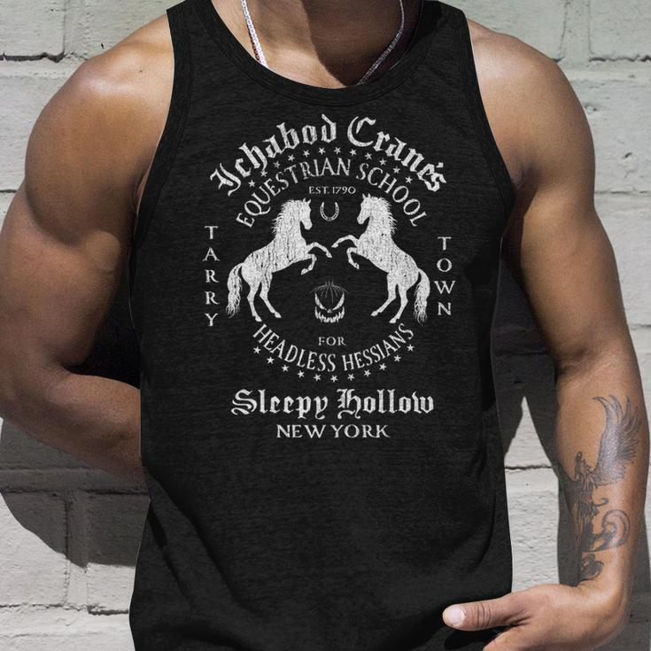 Ichabod Crane Equestrian School Sleepy Hollow Tank Top Gifts for Him