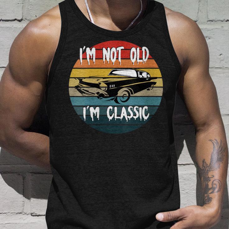 I'm Not Old I'm Classic Car Geburtstag Papa Opa Herren Damen Mit-Ausschnitt Tank Top Geschenke für Ihn