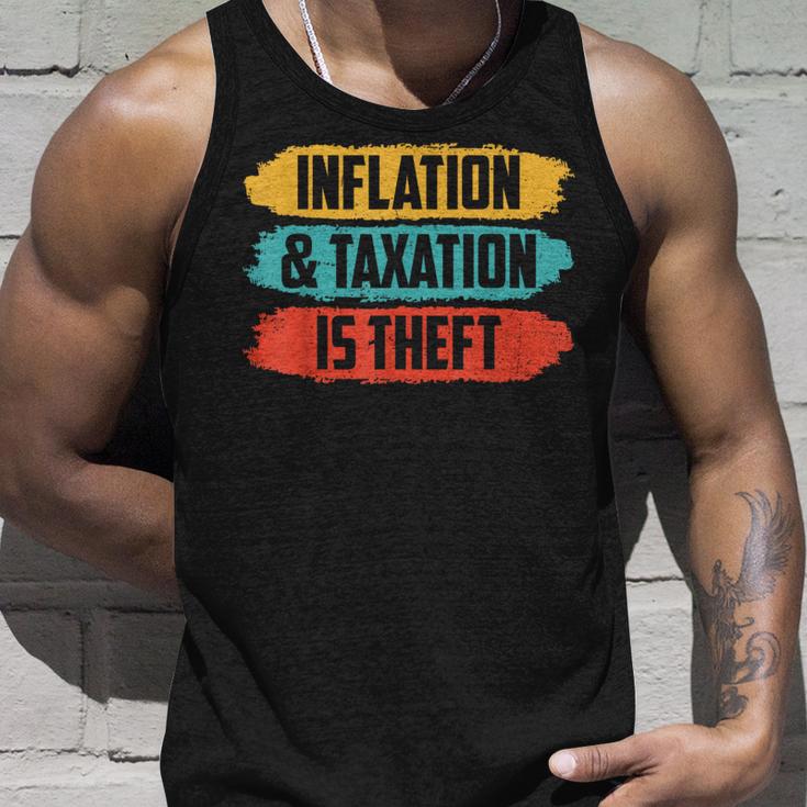 Inflation Und Steuere Sind Raub Stagflation Money Prints S Tank Top Geschenke für Ihn