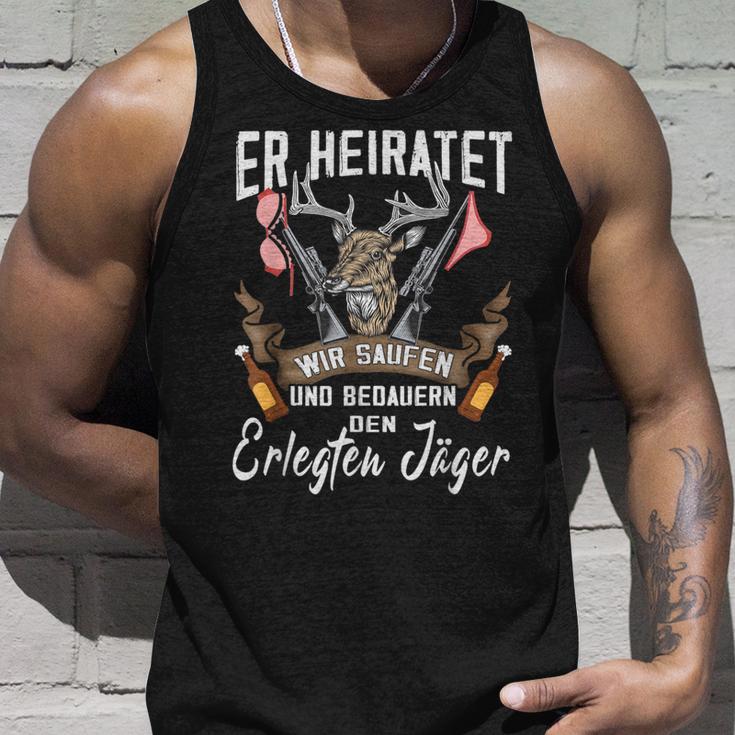 Jäger Er Heiratet Wir Saufen Jga Stag Party Tank Top Geschenke für Ihn