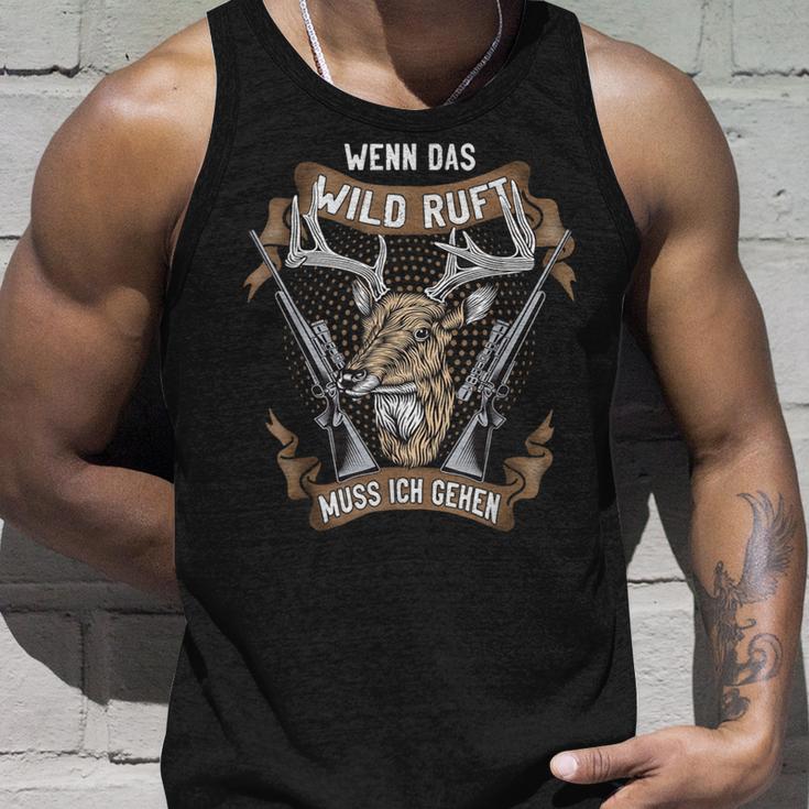 Jäger Wenn Das Wild Ruft Muss Ich Gehen Drückhagd Hunting Tank Top Geschenke für Ihn