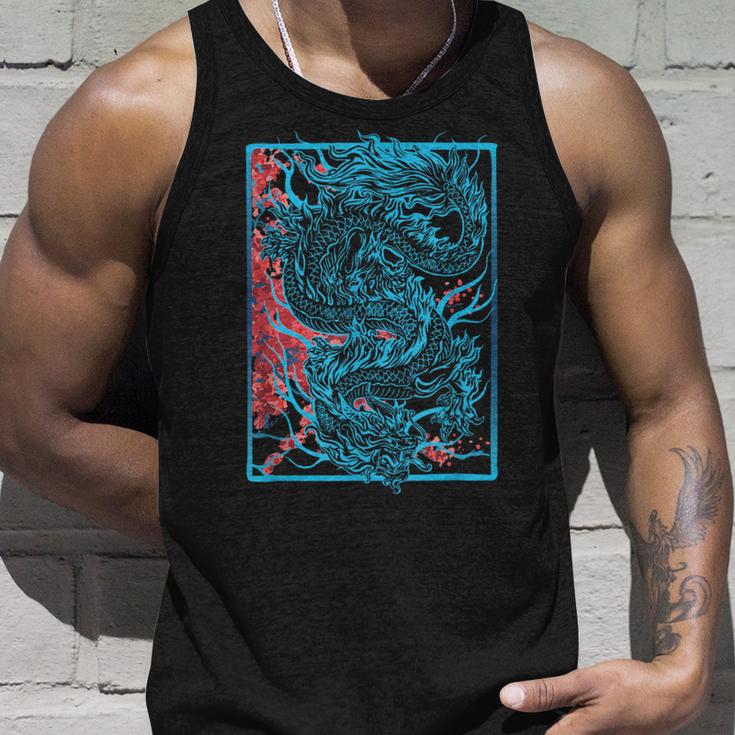 Japanischer Drache Mit Kirschblüten Und Sakura And Dragon Tank Top Geschenke für Ihn