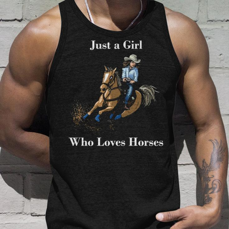 Just A Girl Who Loves Horses Western Riding Tank Top Gifts for Him