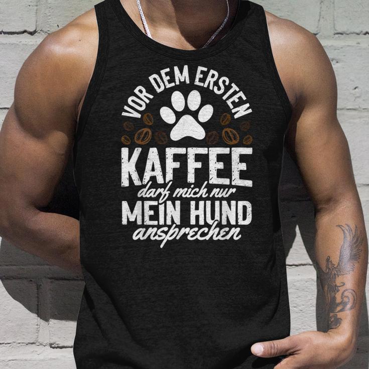 Kaffe Mein Hund Ansprechen Tank Top Geschenke für Ihn