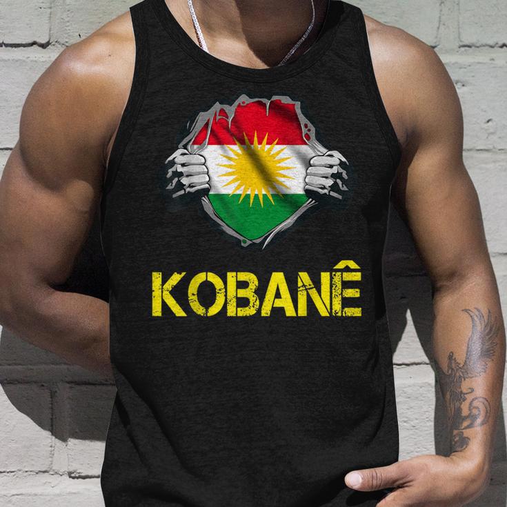 Kobani Kobane Kurdish Kurd Symbol Kurdistan Flag Tank Top Geschenke für Ihn