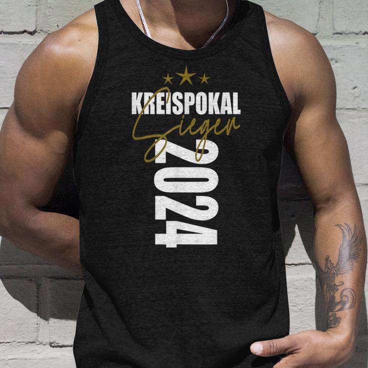 Kreispokal Sieger 2024 Motive Fußball Pokalsieger Outfit Fun Tank Top Geschenke für Ihn