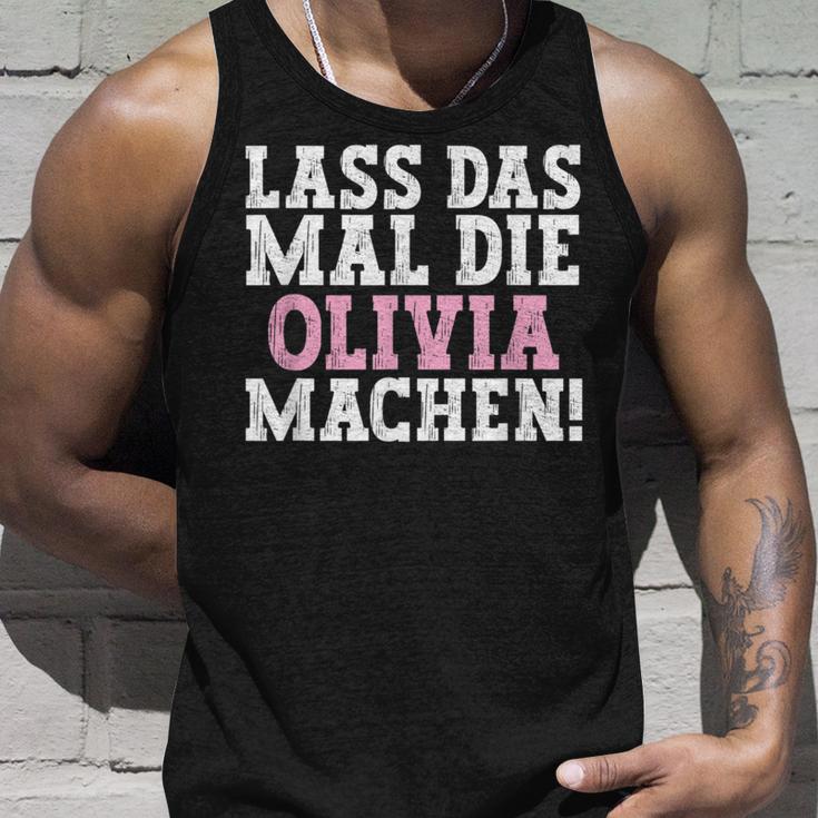 Lass Das Mal Die Olivia Machen Saying Name Olivia Tank Top Geschenke für Ihn