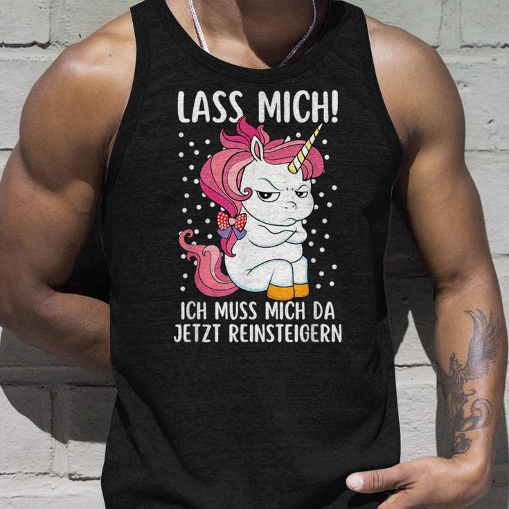 Lass Mich Ich Muss Mich Da Jetzt Reinsteiger Unicorn Tank Top Geschenke für Ihn