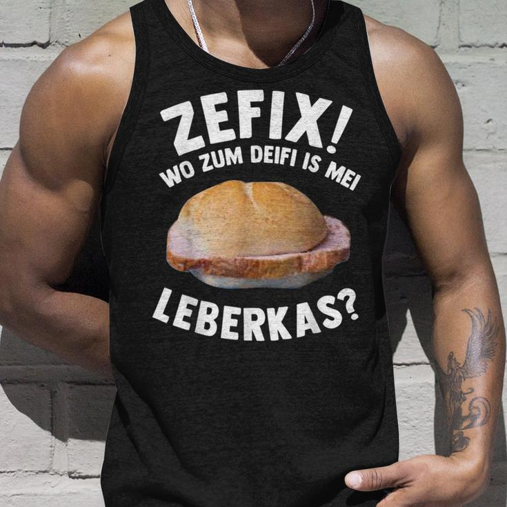 Leberkas Liver Cheese Melt Meat Cheese Meat Sausage Tank Top Geschenke für Ihn