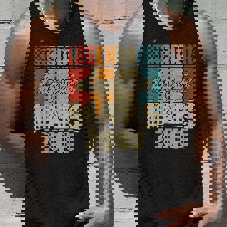 Légendaire Depuis Mars 2000 Cadeau Anniversaire 24 Ans Débardeur e Cadeaux pour lui