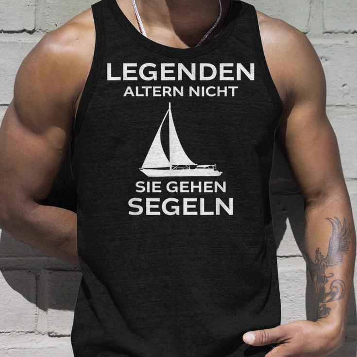 Legenden Altern Nicht Sie Gehen Segeln Tank Top Geschenke für Ihn