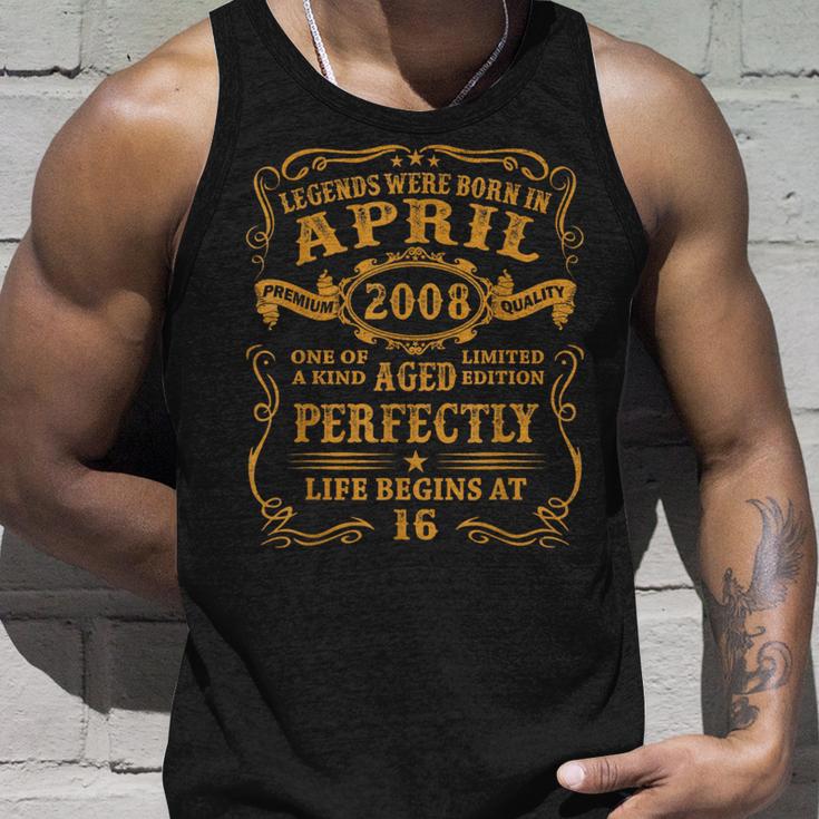 Legenden Wurden Im April 2008 16Geburtstag Junge Lustig Tank Top Geschenke für Ihn