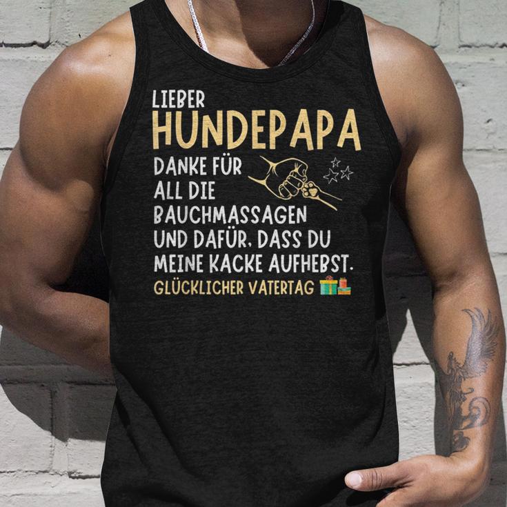 Lieber Hundepapa Danke Für All Die Bauchmassagen Und Dafür Tank Top Geschenke für Ihn