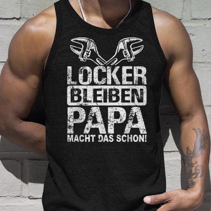 Locker Bleibpapa Macht Das Schon Heimwerker Screwdriver Tank Top Geschenke für Ihn