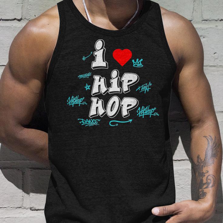 I Love Hip Hop Herz Rap Und Hip Hop Fan Tank Top Geschenke für Ihn