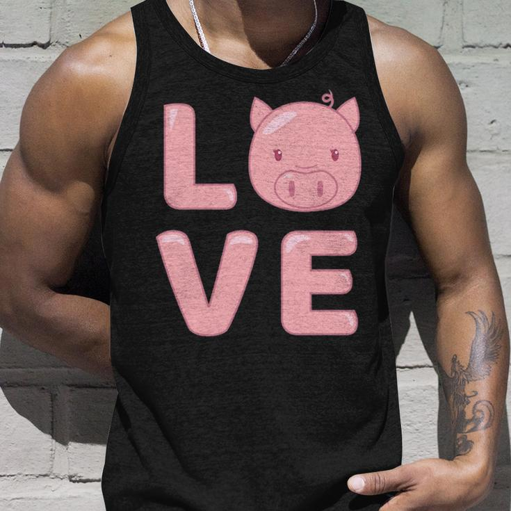 I Love Pig Face Cute Animal Tank Top Gifts for Him