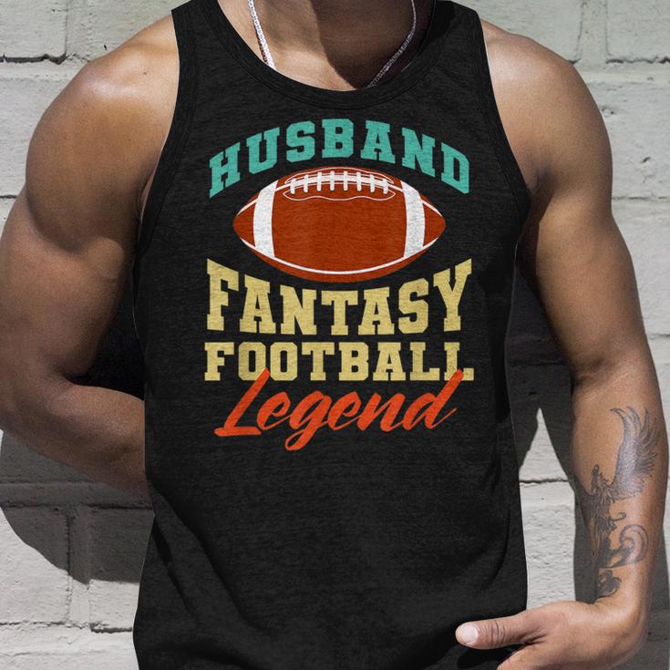 Lustiger Ehemann Papa Fantasy Football Legend Tank Top Geschenke für Ihn