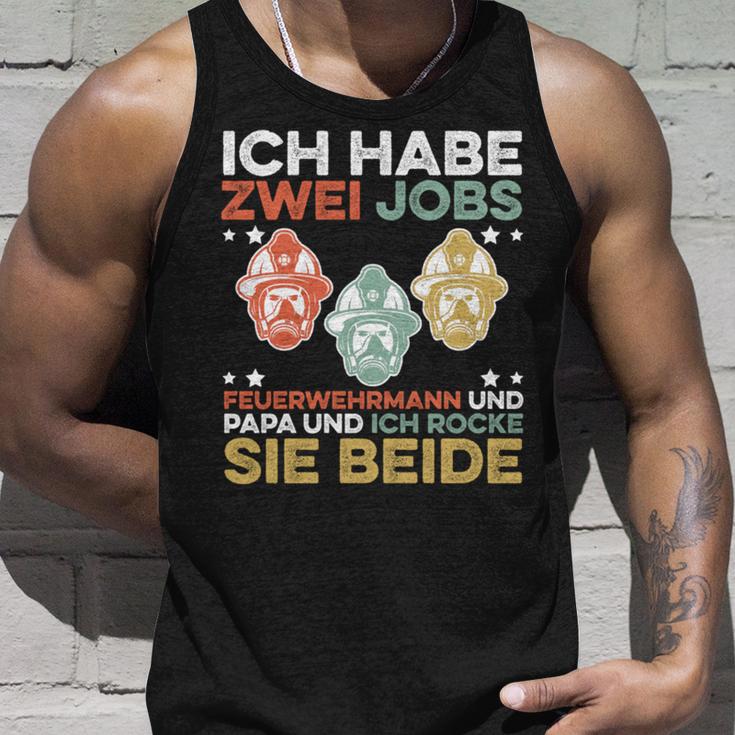 Lustiges Feuerwehrmann Kollegen Und Papa Tank Top Geschenke für Ihn