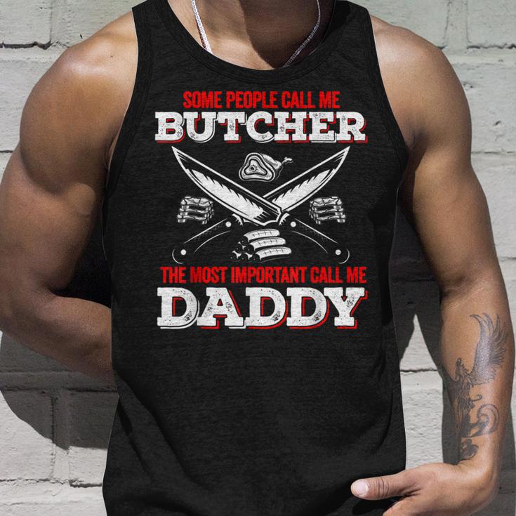 Manche Leute Nennen Mich Wichtig Nnen Mich Papa Metzger Tank Top Geschenke für Ihn