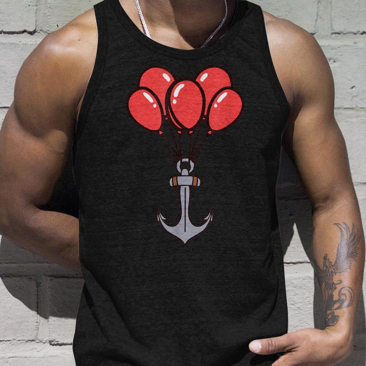 Maritim Anker Luftballons Geburtstag Grüße Seemann Ahoi Tank Top Geschenke für Ihn