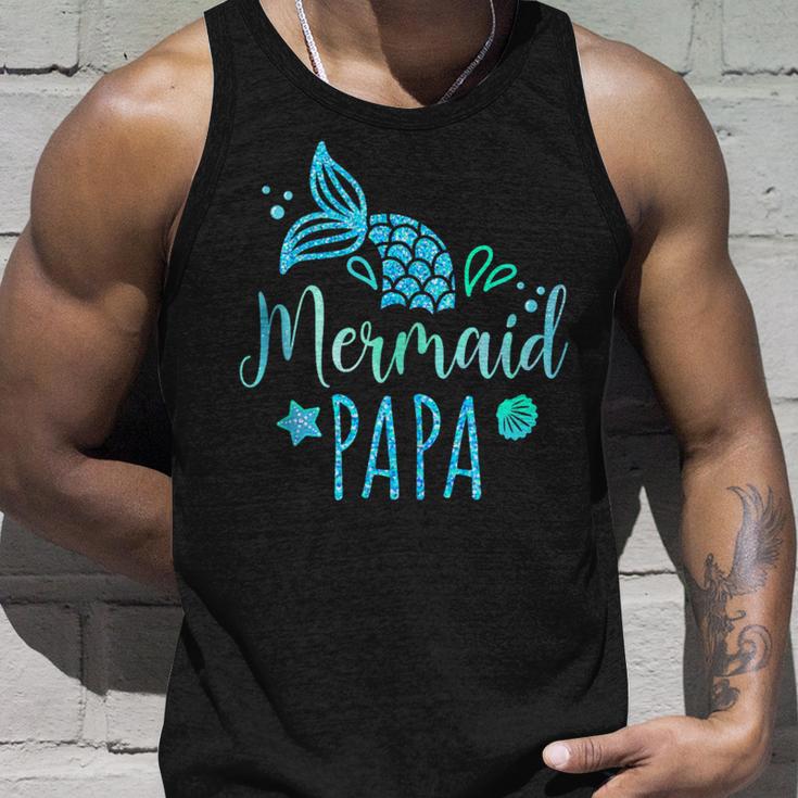 Meerjungfrau Papa Familie Matching Geburtstag Männer Meerjungfrau Squad Tank Top Geschenke für Ihn