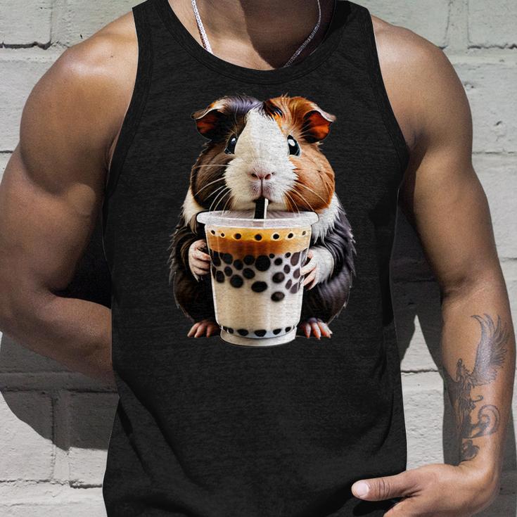 Meerschweinchen Boba Bubble Milk Tea Kawaii Cute Animal Lover Tank Top Geschenke für Ihn