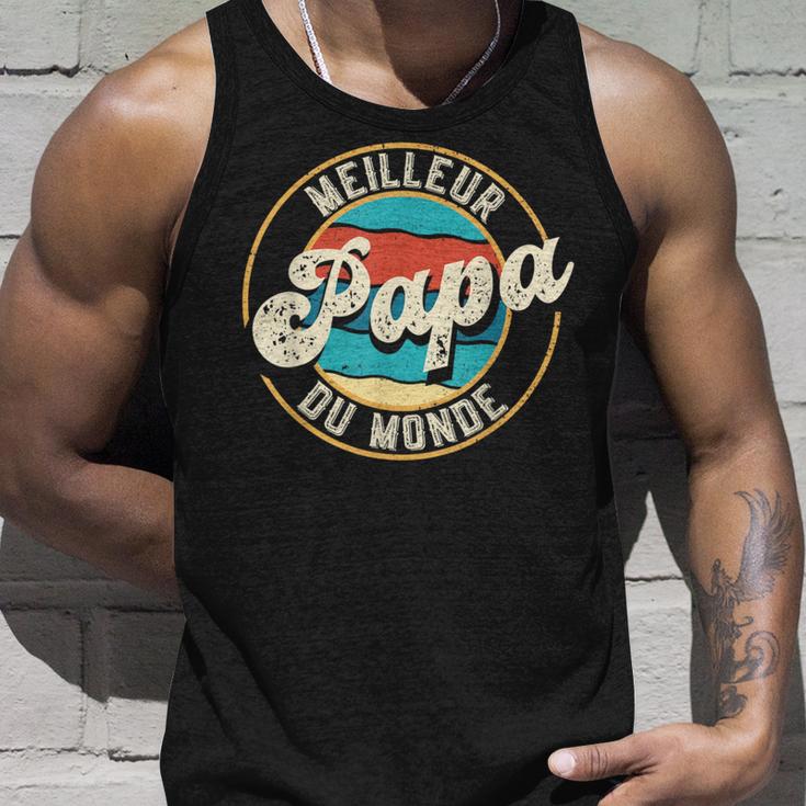 Meilleur Papa Du Monde Cadeau Papa Pour Fête Des Pères Tank Top Geschenke für Ihn