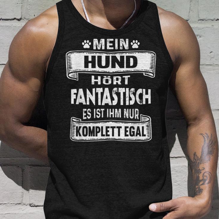 Mein Hund Hört Fantastisch Hundeowner Dog Tank Top Geschenke für Ihn