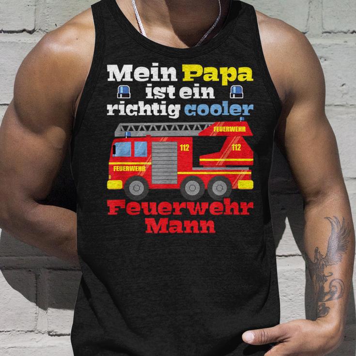 Mein Papa Ist Ein Richtig Cooler Fireman Tank Top Geschenke für Ihn