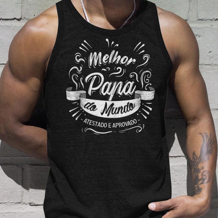 Melhor Pai Do Mundo Dia Do Pai Em Portugues Kleidungsstück Papa Tank Top Geschenke für Ihn