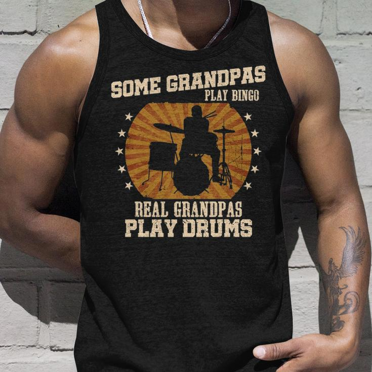 Mens Drummer Grandpa Real Grandpas Play Drums Tank Top Gifts for Him