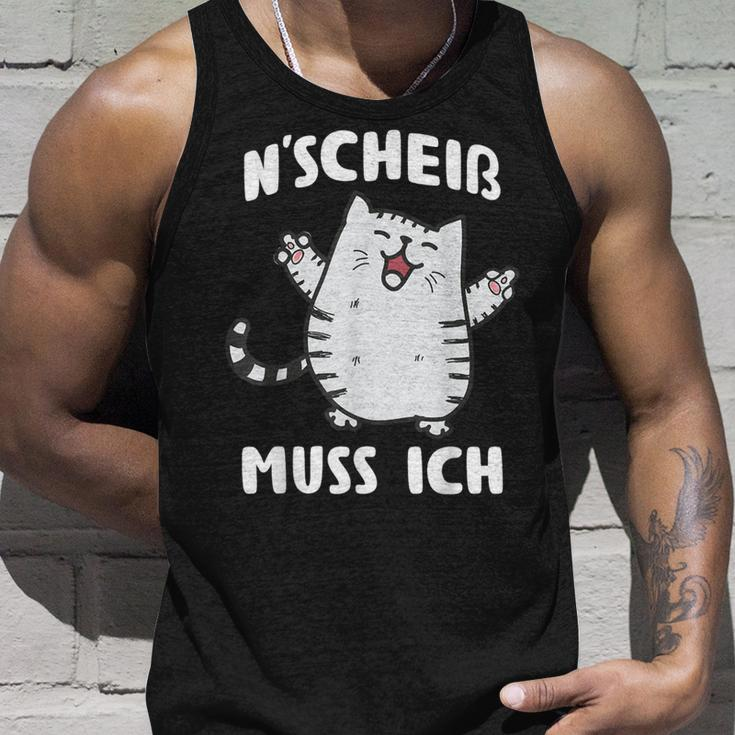 N Scheis Muss Ich Cat Nen Scheiss Tank Top Geschenke für Ihn