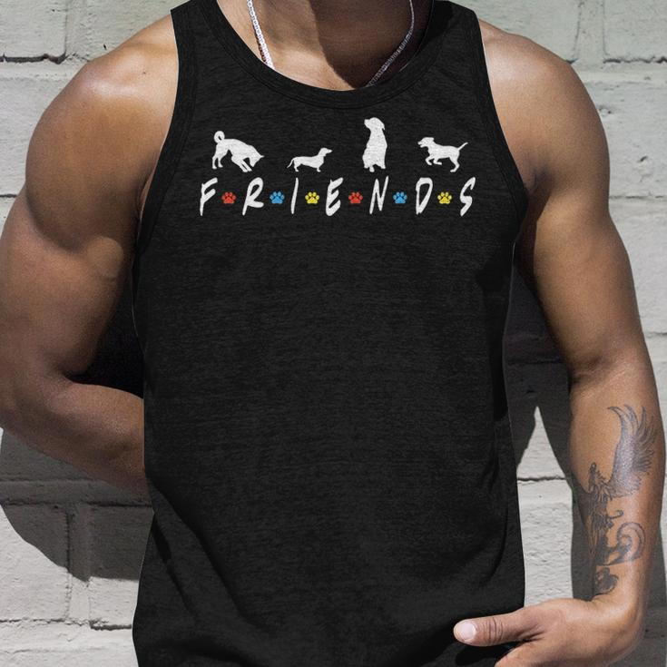 National Dog Day For Dog Lovers Rescue Dog Paw Print Tank Top Gifts for Him