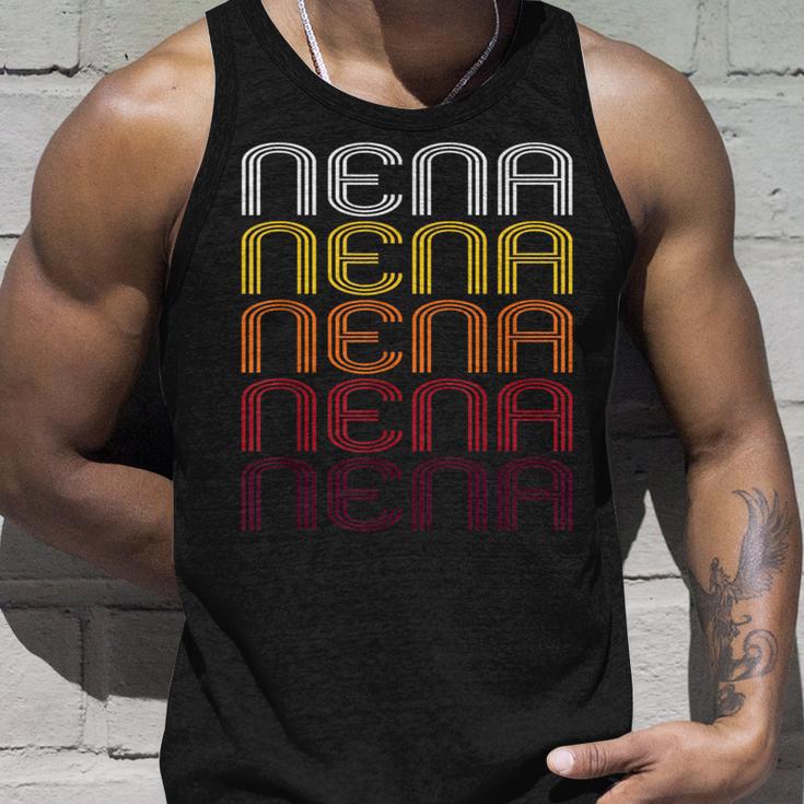 Nena Retro Wordmark Pattern -Intage Style Tank Top Geschenke für Ihn