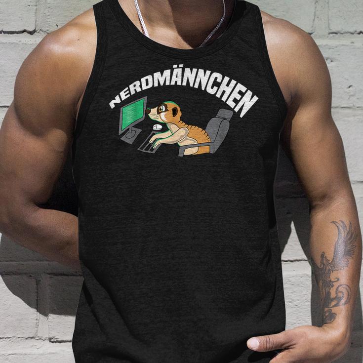 Nerdmännchen Programmer Gaming Meerkat Gamer Tank Top Geschenke für Ihn