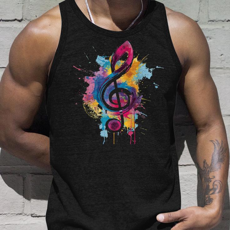 NotenschlüsselMusiker & Musik Geschenkidee Gitarre Tank Top Geschenke für Ihn