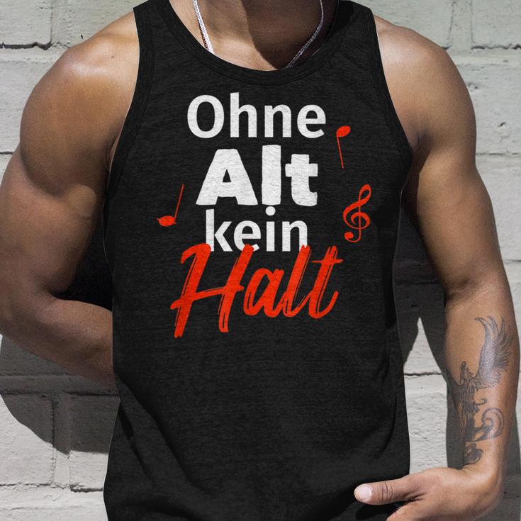 Ohne Alt Kein Halt Choir Singer Tank Top Geschenke für Ihn